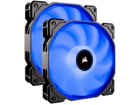 Cooler FAN Intel AMD LED Azul Corsair - Air Series AF140 LED 2 Unidades