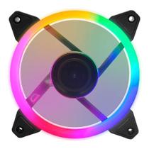 Cooler Fan K-Mex AF-CAH1, Single Ring,120mm, LEDs, Preto Cooler Fan K-Mex AF-CAH1, Single Ring,120mm, LEDs, Preto