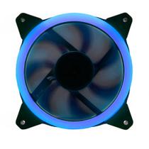 Cooler fan led 120mm azul k-mex ventoinha gabinete pc gamer - KMEX