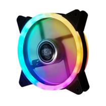 Cooler fan led dex dx-12w rgb dupla face 120mm c/18 led Cooler fan led dex dx-12w rgb dupla face 120mm c/18 led