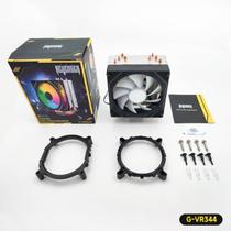 Cooler Fan LED RGB Processador CPU Multi Intel AMD Revenger G-VR344