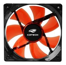 Cooler Fan Led Vermelho 120mm Gabinete Pc Gamer Silencioso F7-L100RD c3 tech Cooler Fan Led Vermelho 120mm Gabinete Pc Gamer Silencioso F7-L100RD c3 tech