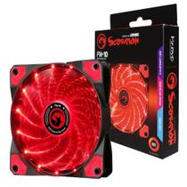 Cooler Fan Marvo SCORPION, 120mm, LED Vermelho - FN-10 RD