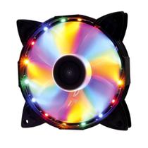 Cooler Fan Oex Game F30 16 Led Colorido 12cm Para Pc