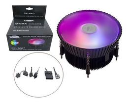 Cooler fan p/proc intel 1150/1155/1156 c/6leds argb fan 92mm dx-9007 dex
