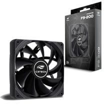 Cooler Fan Para Gabinete C3Tech 120mm 12cm Preto F9-200BK