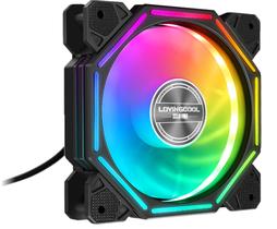 Cooler Fan Rgb 120mm Hexagonal Preto Hoopson Cl-140p Unid