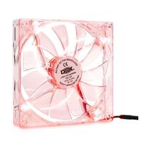 Cooler fan ventoinha 140mm transparente acrílico com iluminação led cores dex