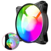 Cooler Fan Ventoinha Para Gabinete Gamer Tamanho 120mm Com Iluminação Led Rgb Com 8 Cores Eurus Clanm