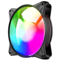 Cooler Fan Ventoinha Tamanho 120mm Alta Performance Com Iluminação Led Rgb Com 8 Cores Para Gabinete Gamer - Eurus Clanm