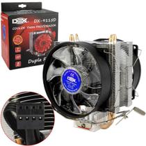 Cooler Fans Game Duplo Com 15 Leds Para Cpu Azul Dx-9115d Dex