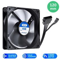 Cooler Gabinete Ou Cpu 1500 Rpm Silencioso Esfria Máquina Rolamento Hidáulico KPVR309