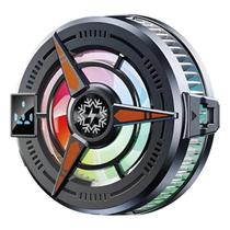 Cooler Gamer Para Celular Smartphone Com Rgb Gamer Magnético E Clipe Modelo IF-310 Cor Preto