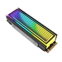 Cooler Heatsink ARGB Sync Jumpeak 5V 2280 SSD M2 NVMe Para PC Radiador RGB Disco Rígido