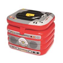 Cooler inflável de 31 litros Bestway em formato de rádio com fechamento superior e estrutura resistente Cooler inflável de 31 litros Bestway em formato de rádio com fechamento superior e estrutura resistente