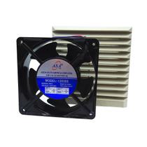 Cooler Mini Ventilador 12038S+Filtro Tela Protetor P150 15cm Cooler Mini Ventilador 12038S+Filtro Tela Protetor P150 15cm