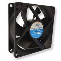 Cooler Mini Ventilador 8025S-12 3 Fios 12V AsaFan 80x80x25mm