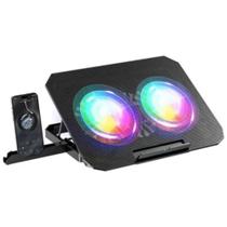 Cooler Notebook Suporte Mesa Base Vertical Fan's Silencios Com Suporte Celular