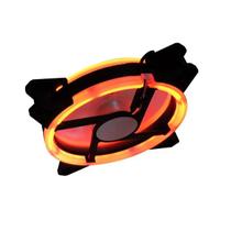 Cooler P/ Gabinete 12x12 Gamer C/ Led Duplo Vermelho