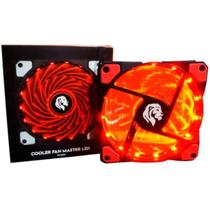 Cooler P/ Gabinete 12x12 Hayom Gamer Fc1300 C/ Led Vermelho