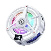 Cooler Para Celular Ajustável Com Três Níveis, Sucção Magnética E Luz RGB Com Clipe Traseiro