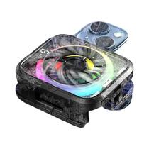 Cooler Para Celular Com Controle De Temperatura Por IA, Display Digital Magnético, Clip De Cooler Para Celular Com Controle De Temperatura Por IA, Display Digital Magnético, Clip De