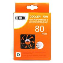 Cooler para gabinete 80mm 8cm com Conectores dx-8c - dex