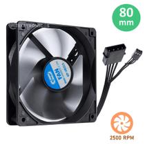 Cooler Para Gabinete ou CPU 2500 RPM Silencioso 80mm Alta Eficiência KPVR313