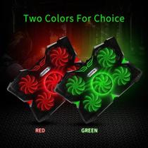 Cooler para Laptop com Luz LED - Compatível com 12'' a 17'' - Vermelho