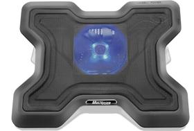 Cooler para notebook com led e superficie de metal ac123