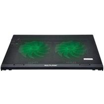 Cooler para Notebook Warrior Power Gamer LED Verde Luminoso Multilaser - AC267