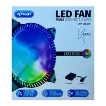 Cooler Para Processador Knup Fan Duplo Com LED VR308