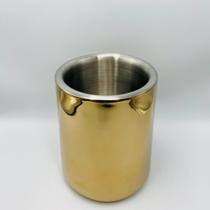 Cooler para Vinho em Aço Inox Esplendore Dourado 1900 ml 20 x 14 cm Cooler para Vinho em Aço Inox Esplendore Dourado 1900 ml 20 x 14 cm