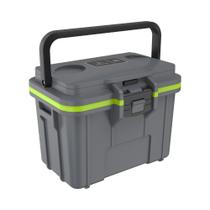 Cooler pelican 8qt cinza escuro e verde