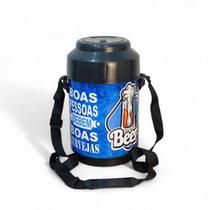 Cooler Plástico Térmico 12 Lata De Cerveja C/ Alça Ajustável