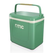 Cooler RTIC Road Trip 8QT, portátil, isolado, 12 latas, sálvia/praia