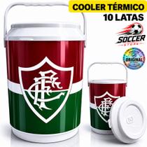 Cooler Térmico Fluminense Oficial 6L Porta 10 Latas Cerveja Bebida Gelada Original Presente Time Cooler Térmico Fluminense Oficial 6L Porta 10 Latas Cerveja Bebida Gelada Original Presente Time