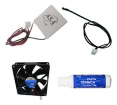 Cooler Ventoinha 90m Bebedouro Adega Pastilha Peltier Asafan 12706 Sensor Temperatura Pasta Termica