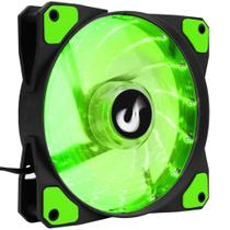 Cooler Ventoinha FAN Para PC Gabinete Rise Mode Wind W1 120mm LED Luz Verde