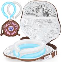 Cooling Neck Wrap HEALSTOK com bolsa isolada azul reutilizável