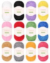 Coopay Fio Chenille Skinny 12 Unidades 50 g Fio DK Macio