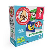 Cooper fun - primeiros passos - montessori baby cards - cores e formas - 12 a 36 meses Cooper fun - primeiros passos - montessori baby cards - cores e formas - 12 a 36 meses