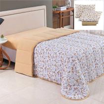 Coordenado Edredom E Lençol Queen Sonho Bom Em Malha 5 Peças