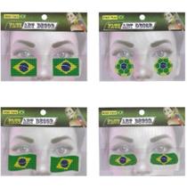 Copa Do Mundo Adesivo Facial C/mini Pedras(s Pct.c/12 Copa Do Mundo Adesivo Facial C/mini Pedras(s Pct.c/12