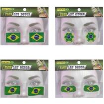 Copa Do Mundo Adesivo Facial C/mini Pedras(s Pct.c/12