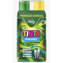 Copa do Mundo Pinta Cabelo AM/VD 150 ML KIT Copa do Mundo Pinta Cabelo AM/VD 150 ML KIT