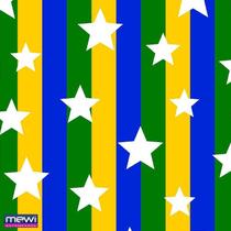 Copa Do Mundo Tnt Estampado 1,40m Brasil Est Rl-10mts Copa Do Mundo Tnt Estampado 1,40m Brasil Est Rl-10mts