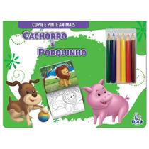 Copie e Pinte Animais: Cachorro e Porquinho