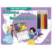 Copie e pinte clássicos - cinderela e branca de neve