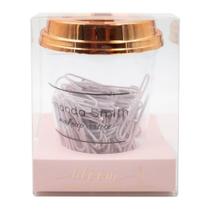 Copinho de Clips com Tampa Imantada Bee Unique Coleção Bloom Rosa - SL-190082